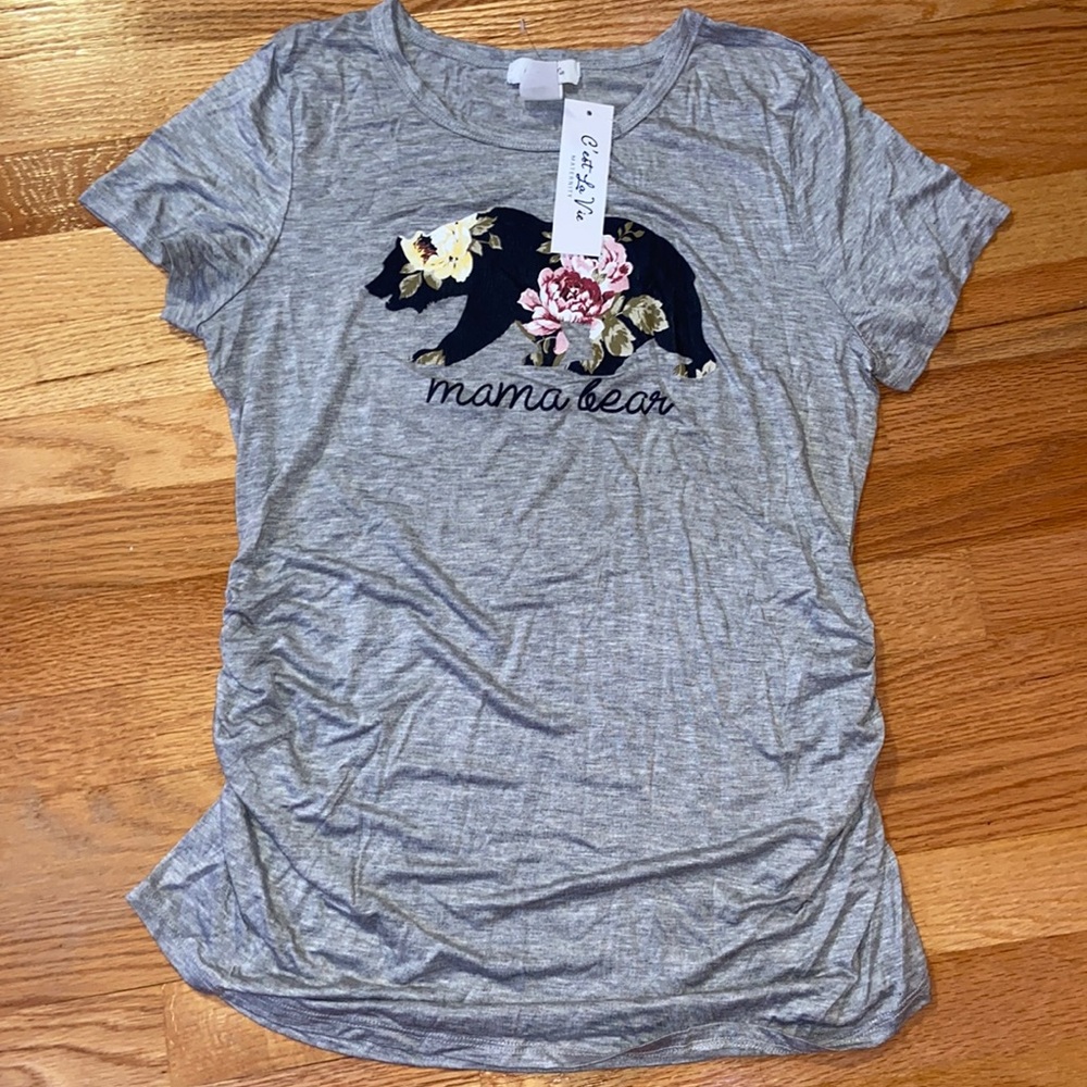 c’est la vie maternity short sleeve t shirt